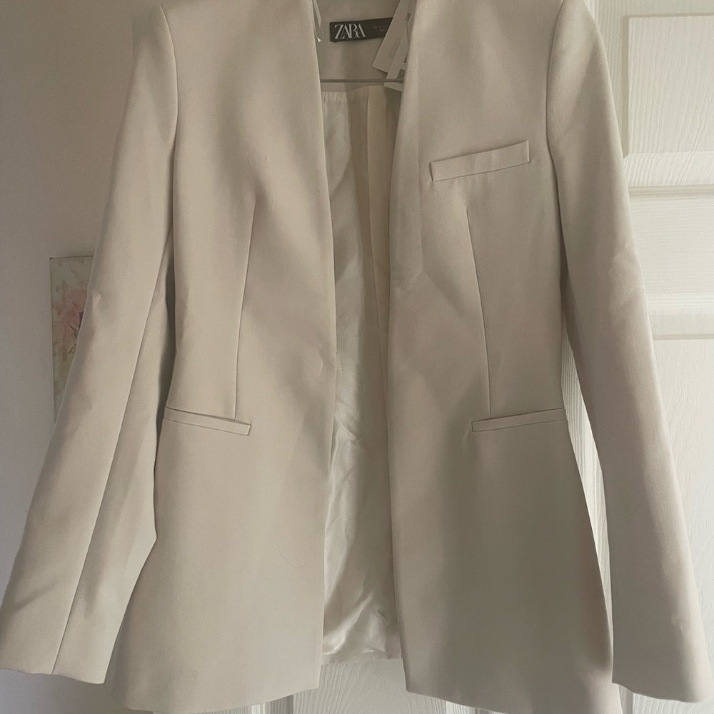 NWT Zara Women's Off-White Blazer